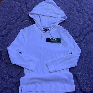 Active wear light sweat shirt with hood